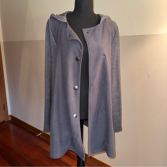 Yest Jackets & Blazers - Elegant Gray Women's Coat 10